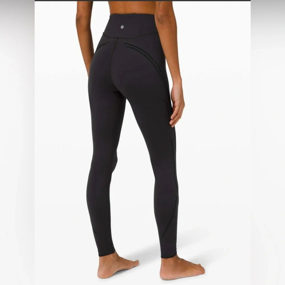 Lululemon Get in Line Super-High-Rise tight 28” size 4 black - Picture 3 of 8
